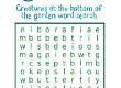 Garden Creature Wordsearch